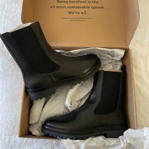 Reformation Black Leather Women's Katerina Lug Boots